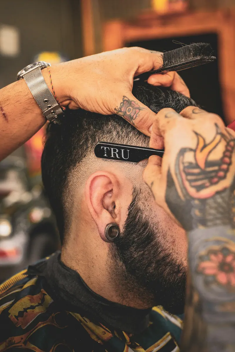 Clean fade haircut